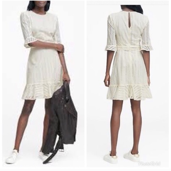 Banana Republic Dresses & Skirts - NEW NWT BANANA REPUBLIC WHITE EYELET DRESS SIZE 6